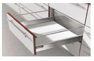 TANDEMBOX PLUS D-HEIGHT GREY STANDARD DRAWER WITH A WEIGHT CAPACITY: 65 Kg FOR A NOMINAL LENGTH OF 500mm