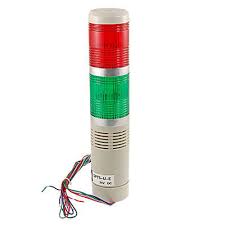 2 Tier Tower Lamp 24V DC green & red