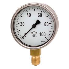 low pressure capsule gauge 4 inch dial : 3/8 inch Bsp(m) bottom conn. direct mounting 0 - 6000 mm wc ( 600 mili bar) 