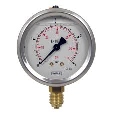 0-300 bar/Mpa  Double scale 63MM Dial All SS Pressure Gauge Glycerine Filled Bottom